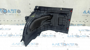 Decorație podea spate dreapta Toyota Rav4 19-hibrid negru, 2 părți