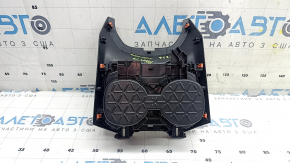Накладка центральной консоли с подстаканниками Toyota Rav4 19-24 черная, царапины