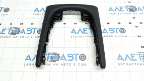 Накладка центральной консоли BMW 7 G11 G12 16-22 кожа черная, потерта