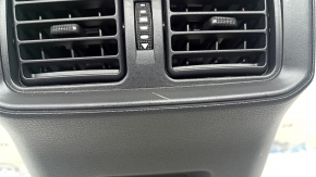 Ornamente consolă centrală Toyota Rav4 19-24 cu guri de aerisire pentru brichetă, negru, zgârieturi