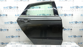 Ansamblu ușă spate dreapta Ford Fusion mk5 17-20 graphite J7, 2 mulaje cromate, mâner cromat, denivelări, zgârieturi pe ornament