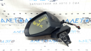 Ansamblu oglindă retrovizoare stânga pentru Audi Q5 80A 18-24V 15 pini, reglare automată a intensității luminii, semnalizare, BSM, încălzită, neagră, uzată