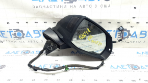 Зеркало боковое правое в сборе Audi Q5 80A 18-24 15 пинов, автозатемнение, поворотник, BSM, подогрев, черное, сколы