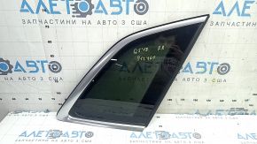 Geam spate dreapta cu geam orb pentru Audi Q5 80A 18-22 cu garnitură cromată, defect de etanșare