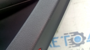 Panou decorativ ușă, spate dreapta, Audi Q5 80A 18-20, negru, cu inserție din lemn, cotieră neagră, Bang & Olufsen, cu mâner și suprapuneri, zgârieturi