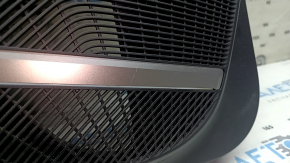 Panou decorativ ușă, stânga față, Audi Q5 80A 18-20, negru, cu inserție din lemn, cotieră neagră, Bang & Olufsen, cu mâner și suprapuneri, zgârieturi