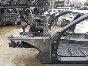 Четверть передняя левая BMW 7 G11 G12 16-22 на кузове, черная, примята, тычки на пороге