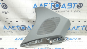 Ornament montant spate în spatele geamului stânga, Audi Q5 80A 18-24, gri, sub difuzor, zgârieturi, necesită curățare