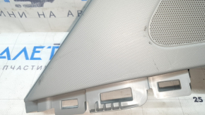 Ornament montant spate în spatele geamului stânga, Audi Q5 80A 18-24, gri, sub difuzor, zgârieturi, necesită curățare