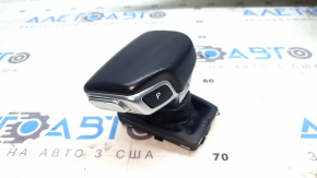 Ручка КПП Audi Q5 80A 18-20 кожа черная, 2 части, потерта