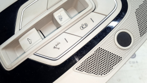 Плафон освещения передний в сборе Audi Q5 80A 18-20 под панораму, серый, воздух под стеклом
