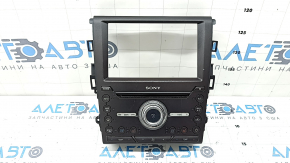 Панель управления радио Ford Fusion mk5 13-20 SYNC 3 SONY с подогревом и вентиляцией, царапины