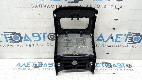 Накладка центральной консоли задняя Ford Fusion mk5 17-20 черная, под воздуховоды, царапины, надломаны крепления