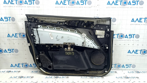 Ornamente ușă, față dreapta, Ford Fusion mk5 17-20 titan, negru cu inserție din piele neagră, cotieră din piele, ornament din grafit, cu ornament mecanism geam, zgârieturi
