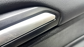 Ornamente ușă, față dreapta, Ford Fusion mk5 17-20 titan, negru cu inserție din piele neagră, cotieră din piele, ornament din grafit, cu ornament mecanism geam, zgârieturi