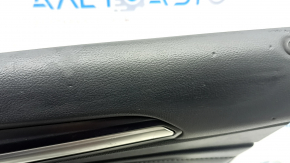 Ornamente ușă, față dreapta, Ford Fusion mk5 17-20 titan, negru cu inserție din piele neagră, cotieră din piele, ornament din grafit, cu ornament mecanism geam, zgârieturi