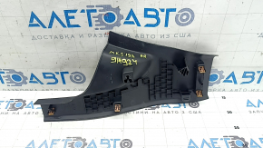 Накладка порога задняя правая Ford Fusion mk5 17-20 черная, царапины