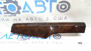 Inserție panou față stânga pentru Audi Q5 80A 18-24, lemn de rădăcină de nuc, zgârieturi