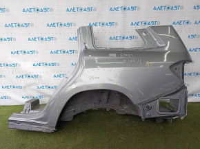 Четверть крыло задняя левая Mercedes GLS-class X166 13-19 серебро, отпилена, крашена, шпаклевана 0.4-1.5мм, тычки