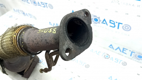 Galerie de evacuare cu convertor catalitic pentru Ford Fusion mk5 17-20 hibrid cu protecție, plasă ruginită și ruptă