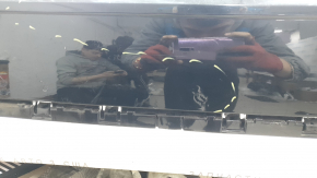 Bara spate nefinisată, partea superioară, Audi Q5 80A 18-20, pentru senzori de parcare, albastră, zgârieturi, suport rupt