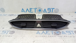 Deflector de aer pentru panoul frontal Hyundai Santa FE 19-20 negru și cromat