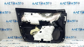 Обшивка двери карточка передняя правая Subaru Forester 25-26 черная, вставка велюр черный, harman kardon с уплотнителем