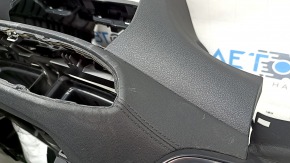 Торпедо передняя панель без AIRBAG Hyundai Santa FE 19-20 черная кожа, потерта