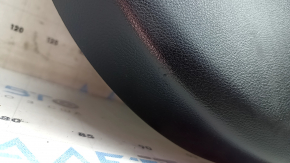 Ansamblu panou ușă stânga față pentru BMW Seria 3 F30 12-18, negru, cotieră și inserție, piele neagră, cusături roșii, bandă cromată, ornamente din lemn închis la culoare, cu mâner, iluminare din spate, îndoit