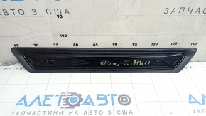 Ornamente prag exterior față dreapta pentru BMW 3 F30 12-18, negru cu crom, crăpături la elementele de fixare
