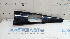 Ornament consolă centrală pentru joystick multimedia pentru BMW 3 F30 12-18, finisaj lemn închis, zgârieturi