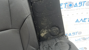 Спинка заднего ряда сидений 2 ряд правая Subaru Forester 25-26 кожа черная, перфорация, синяя строчка, с подлокотником, подогрев, замята, под чистку
