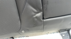 Спинка заднего ряда сидений 2 ряд правая Subaru Forester 25-26 кожа черная, перфорация, синяя строчка, с подлокотником, подогрев, замята, под чистку