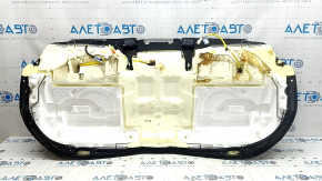 Подушка заднего ряда сидений 2 ряд Subaru Forester 25-26 кожа черная, перфорация, синяя строчка, подогрев, замята, под чистку