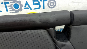 Подушка заднего ряда сидений 2 ряд Subaru Forester 25-26 кожа черная, перфорация, синяя строчка, подогрев, замята, под чистку