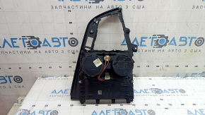 Накладка центральной консоли с подстаканниками BMW 3 F30 16-18 черная, с прикуривателем, полез хром