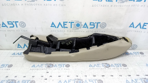 Накладка боковая задних сидений правая Hyundai Sonata 15-17 кожа бежевая, под чистку