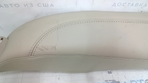 Накладка боковая задних сидений левая Hyundai Sonata 15-17 кожа бежевая, под чистку