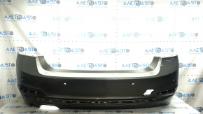 Бампер задний голый BMW 3 F30 16-18 под парктроники, серебро C08, сколы, царапины, повреждено крепление