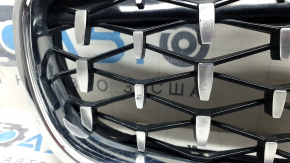 Решетка радиатора grill в сборе 2шт BMW 3 F30 4d 12-18 хром, вставки Diamond, сколы