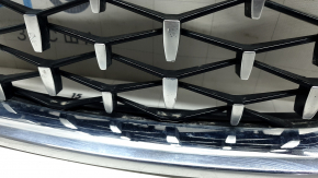 Решетка радиатора grill в сборе 2шт BMW 3 F30 4d 12-18 хром, вставки Diamond, сколы