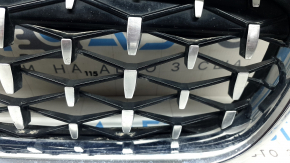 Решетка радиатора grill в сборе 2шт BMW 3 F30 4d 12-18 хром, вставки Diamond, сколы