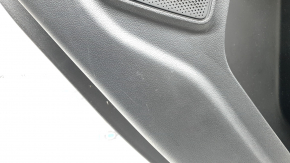 Panou decorativ ușă, spate dreapta Ford Explorer 20-20, piele neagră, fără cortină, XLT, cotieră și inserție, piele neagră cu cusături albe, cu mâner, zgârieturi