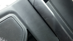 Panou decorativ ușă, spate dreapta Ford Explorer 20-20, piele neagră, fără cortină, XLT, cotieră și inserție, piele neagră cu cusături albe, cu mâner, zgârieturi