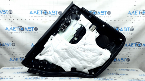 Panou decorativ ușă, spate dreapta Ford Explorer 20-20, piele neagră, fără cortină, XLT, cotieră și inserție, piele neagră cu cusături albe, cu mâner, zgârieturi