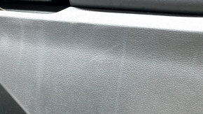 Panou ornamental ușă, față dreapta Ford Explorer 20-20, piele neagră fără cortină, XLT, cotieră și inserție, piele neagră cu cusături albe, cu mâner, uzat
