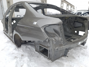 Четверть крыло задняя левая BMW 3 F30 4d 12-18 на кузове, серебро, тычки
