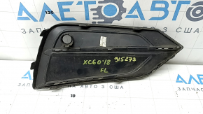 Решетка переднего бампера левая Volvo XC60 18-21 под парктроник с хром молдингом, царапина