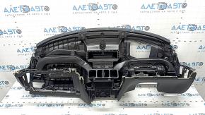 Торпедо передняя панель с AIRBAG Volvo XC60 18-26 кожа черная под проекцию