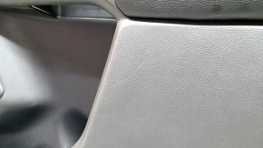 Обшивка двери карточка передняя правая Ford Escape MK4 23-26 черная, подлокотник кожа черная, вставка темно-серая, с черной ручкой, царапины
